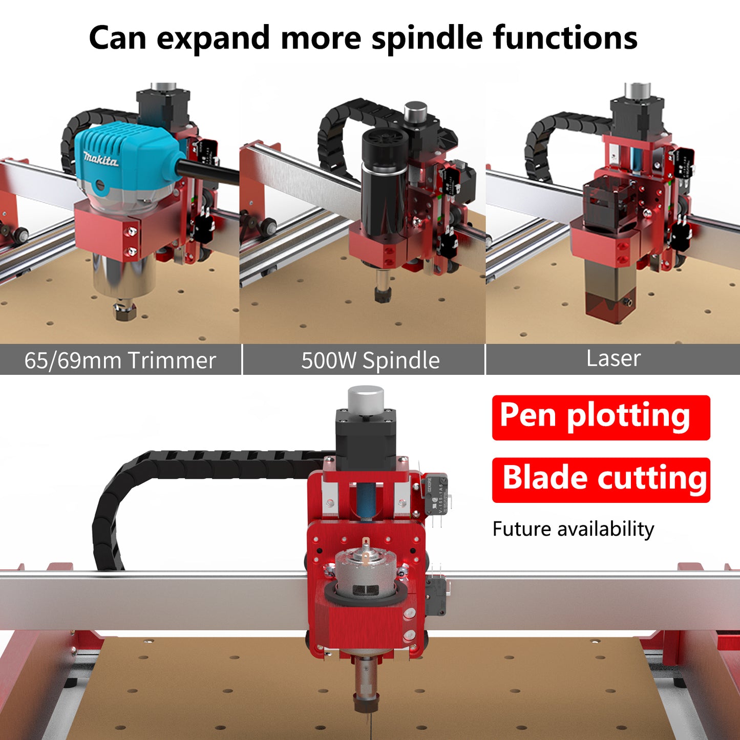 GOIOK G1 CNC Router Machine, 3-Axis Aluminum CNC Engraving Machine(45 * 40 * 6CM) base on GRBL Control, All-Metal Milling Machine for Wood, Acrylic, Resin sheets, Aluminum alloys Carving Cutting