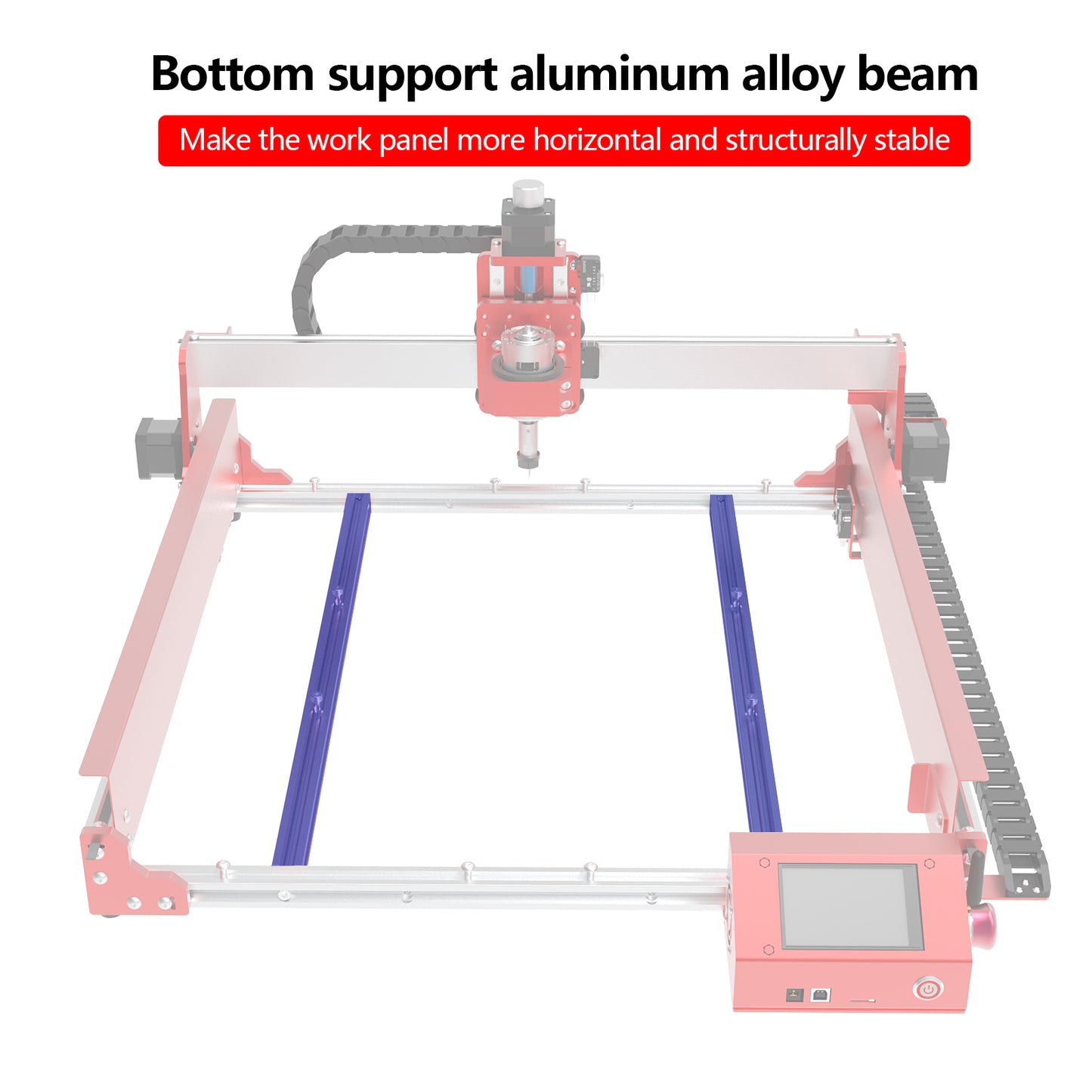 GOIOK G1 CNC Router Machine, 3-Axis Aluminum CNC Engraving Machine(45 * 40 * 6CM) base on GRBL Control, All-Metal Milling Machine for Wood, Acrylic, Resin sheets, Aluminum alloys Carving Cutting